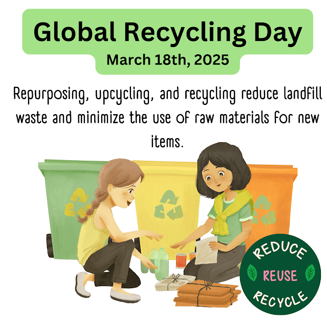 March 18th - Global Recycling Day poster